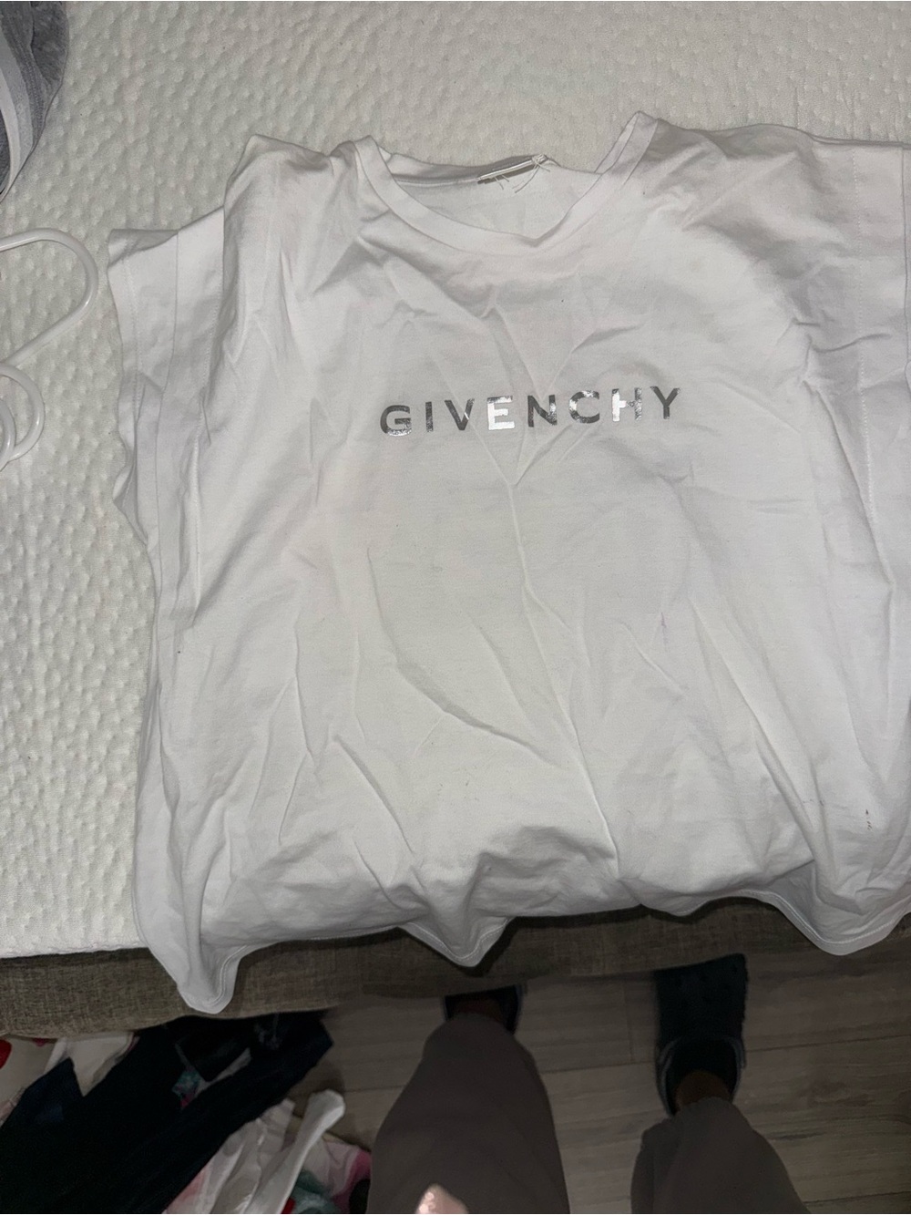 Givenchy White Logo Crewneck T-Shirt